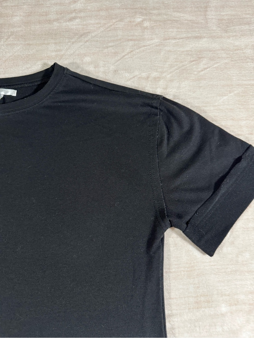 Everyday Black Short-Sleeve Mini Dress - Picture 6 of 13